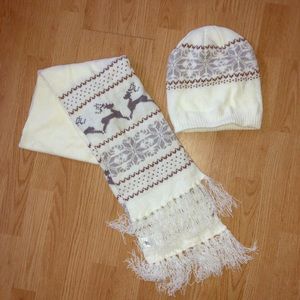 Matching hat and scarf